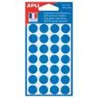 Set van 168 ronde kleefpastilles signalisatie - Ø 15 mm - blauw