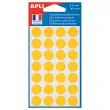 Set van 168 ronde kleefpastilles signalisatie -  &Oslash; 15 mm - geel 