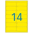 20 Planken met 280 fluorescerende etiketten 99,1x38,1 fluorescerend geel
