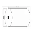 10 papierrollen voor kassa's en betaalautomaten 80x80mm 72 meter