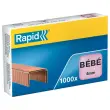 1000 Verkoperde nietjes voor bureaunietmachines Bébé - 4 mm - RAPID
