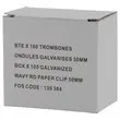 100  Gegolfde paperclips 5 cm 