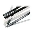 25 Klemruggen 3 mm - Kristal