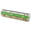 250  Plastic kokers voor muntstukken van 50 cent 