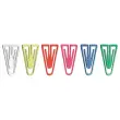 100  PLastic matte paperclips 25 mm - kleurassortiment 