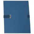 Map met band en voetflap - breedte max 13 cm - donkerblauw - ACCESS
