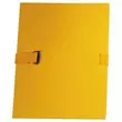 Map met band en voetflap - breedte max 13 cm - geel - ACCESS