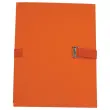 Map met band en voetflap - breedte max 13 cm - oranje - ACCESS