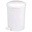 Witte kunststof pedaalemmer 40 L