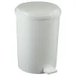Witte kunststof pedaalemmer 40 L