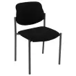2  Wasbare kunstlederen stoelen - zwart 