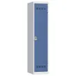 Werkplaatsvestiaire ind. vervuilend, 1 kolom, H180 x B40 x D50 cm gr/blauw 