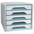 Witte klasseermodule 5 laden grijs/glasgroen