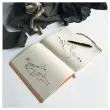 Genaaid schrift Rhodiarama A5 160 pagina's - zachte genaaide kaft - zwart - RHODIA