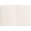 Rhodiarama A6 gelijnd softcover notitieboek 140 pagina's, zwarte zachte kaft