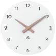 Witte wandklok Milena - hout - Ø 30 cm.
