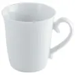 6  Koffiekopjes - 31 cl - Wit porselein 