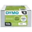10  Tape voor labelmaker DYMO D1 9 mm wit zwarte afdruk 