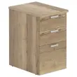 Bureau ladeblok 3 lades - Generfd eik - P 60 cm