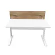 Bureau scheidingswand L. 140 eiken met nerf/alu