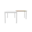 Retour 98 x 60 eiken met nerf - witte poten