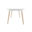 Vergadertafel 200 x 120 cm wit / beuken