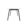 Rechthoekig bureau 180x80 Wit / onderstel antraciet BANGKOK 