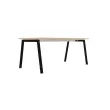 Rechthoekig bureau 180x80 Beuken / poot. Antraciet BANGKOK 