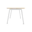 Rechthoekig bureau 180x80 Beuken / wit onderstel BANGKOK