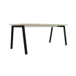 Rechthoekig bureau 180x80 Acacia Licht / onderstel Antraciet BANGKOK