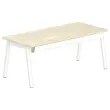 Rechthoekig bureau 180x80 Acacia Licht / witte poten BANGKOK