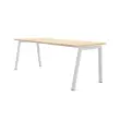 Rechthoekig bureau 180x80 Acacia Licht / witte poten BANGKOK
