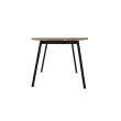 Rechthoekig bureau 180x80 Notenhout / onderstel Antraciet BANGKOK 