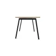 Rechthoekig bureau 180x80 Eiken met nerf / poot. Antraciet BANGKOK 