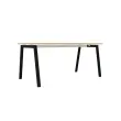 Rechthoekig bureau 160x80 Beuken / onderstel. Antraciet BANGKOK