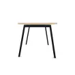 Rechthoekig bureau 160x80 Beuken / onderstel. Antraciet BANGKOK