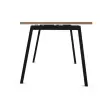 Rechthoekig bureau 160x80 Noten / voet. Antraciet BANGKOK