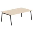Rechthoekige tafel 200x120 Acacia / Voet.Antraciet