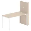 Multimedia Tafel 200 x 100 cm acacia / wit