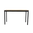 Modulaire rechthoekige tafel 120 x 60 eiken fineer / zwart