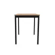 Modulaire rechthoekige tafel 120 x 60 eiken fineer / zwart
