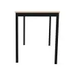 Rechthoekige modulaire tafel 120 x 60 acacia / zwart