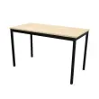 Rechthoekige modulaire tafel 120 x 60 acacia / zwart