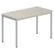 Modulaire rechthoekige tafel 120 x 60 acacia / alu 