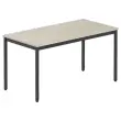 Rechthoekige modulaire tafel 140 x 70 acacia / zwart 