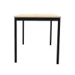 Rechthoekige modulaire tafel 140 x 70 acacia / zwart 