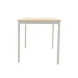 Rechthoekige modulaire tafel 140 x 70 acacia / alu