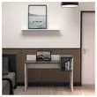 Bureau geschikt voor telewerk in melamine met niche - L 121 cm