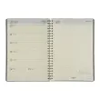 Weekagenda met spiraalbinding - Gelijnd - 14,8 x 21cm - Zwart - September tot december - BREPOLS