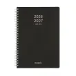 Weekagenda met spiraalbinding - Gelijnd - 14,8 x 21cm - Zwart - September tot december - BREPOLS